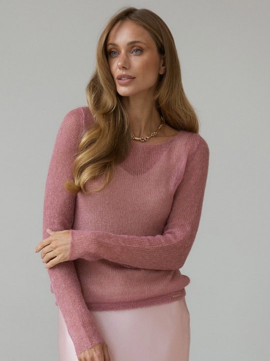 Лонгслів мохеровий пудра